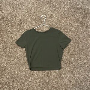 Green Cropped T-Shirt